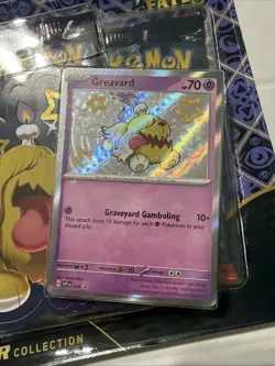 Pokemon 2024 Scarlet & Violet Paldean Fates SHINY GREAVARD TECH STICKER - Image 5