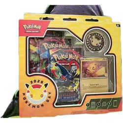 Sealed 30th Anniversary Pokemon Day 2026 Box w/ Pikachu Promo & Coin. In Hand - Image 1