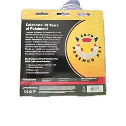 Sealed 30th Anniversary Pokemon Day 2026 Box w/ Pikachu Promo & Coin. In Hand - Image 3