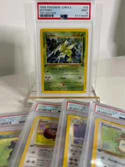 1999 Pokemon Jungle Scyther 1st Edition 26/64 PSA 9 MINT Pack Fresh - Image 4