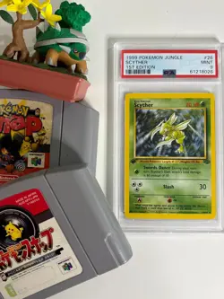 1999 Pokemon Jungle Scyther 1st Edition 26/64 PSA 9 MINT Pack Fresh - Image 5