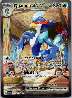 Quaquaval ex 260/193 - SV02: Paldea Evolved SiR Pokemon TCG NM - Image 1
