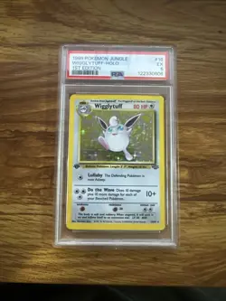 Pokemon 1999 Jungle Wigglytuff #16 Holo 1st Edition PSA 5 - Image 1