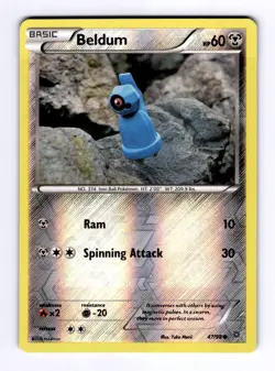 Beldum XY - Ancient Origins #47 (2015) Common Reverse Holo NM Pokemon - Image 1
