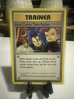 Pokemon TCG Here Comes Team Rocket 113/108 Evolutions LP - Image 1