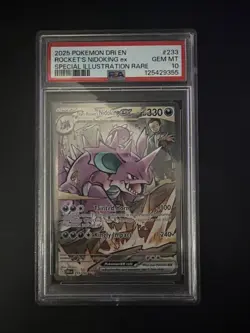 Pokemon TCG Team Rockets Nidoking EX 233/182 Destined Rivals PSA 10 - Image 1