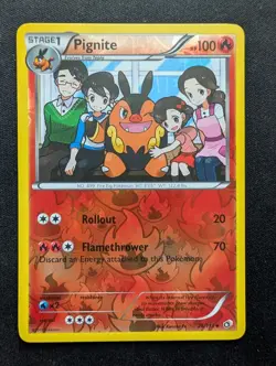 Mint Pokemon Pignite Reverse Holo 26/113 Legendary Treasures HOT - Image 1