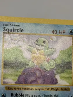1999 Pokemon Base Set Shadowless SQUIRTLE #63/102 NM / MT WOTC - Image 2