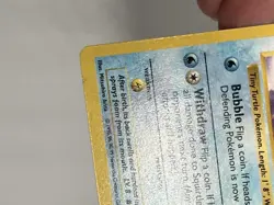 1999 Pokemon Base Set Shadowless SQUIRTLE #63/102 NM / MT WOTC - Image 5