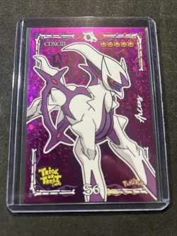Arceus Prisma Trick Or Treat (Pink Holo) Pokemon Full Art Peru (NM) - Image 1