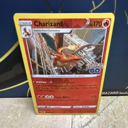 Charizard 010/078 Pokemon GO Reverse Holo Holo Rare 170 HP Stage 2 Flare Blitz - Image 1