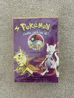 Pokemon TCG 1999 | Zap Base Set Theme Deck | WOTC | New and Sealed | Pristine - Image 1