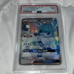 Pokemon Glaceon GX SV55/SV94 Hidden Fates Shiny Vault Full Art Holo PSA 9 - Image 2