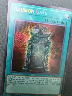 Yugioh Illusion Gate MZMU-EN023 Secret Rare 1st Edition NM - Image 3