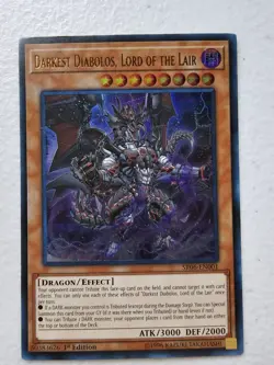 Darkest Diabolos, Lord of the Lair SR06-EN001 Lair of Darkness 1st Edition - Image 2