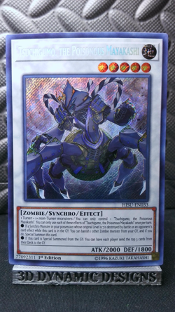 | Yugioh Tsuchigumo, the Poisonous Mayakashi HISU-EN033 Secret Rare NM 🔥 | - Image 1