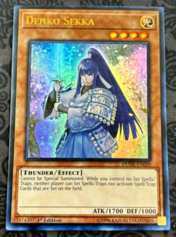 YUGIOH ~ DENKO SEKKA ~ 1st EDITION ULTRA RARE ~ DUDE-EN030 - Image 1