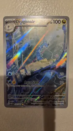 Pokemon TCG Dragonair Scarlet & Violet 151 Illustration Rare Holo Card 181/165 - Image 1