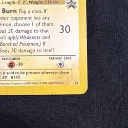 Pokemon TCG Zapdos Promo Card #23 Promo Cards 2000 - Image 4