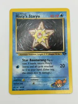 Pokemon Card Lot: Misty's Staryu And Starmie 92/132 - 56/132 Gym Heroes Regular - Image 2
