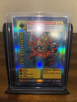 1999 Bandai Digimon CCG Octomon #St-37S Holo Holographic Card Rare NM - Image 1