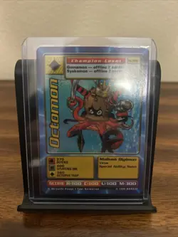 1999 Bandai Digimon CCG Octomon #St-37S Holo Holographic Card Rare NM - Image 2