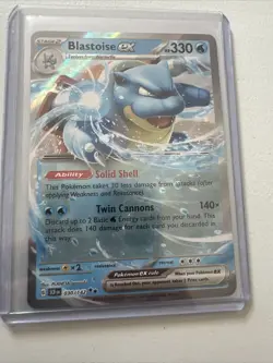 Blastoise EX 30/142 Stellar Crown English NM S&V Pokemon TCG Card - Image 1