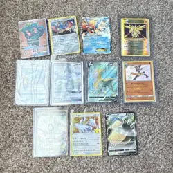 Pokemon TCG Holo EX GX V Card Lot - Marshadow, Zacian, Keldeo, Zapdos, Mewtwo - Image 1
