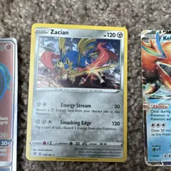 Pokemon TCG Holo EX GX V Card Lot - Marshadow, Zacian, Keldeo, Zapdos, Mewtwo - Image 4