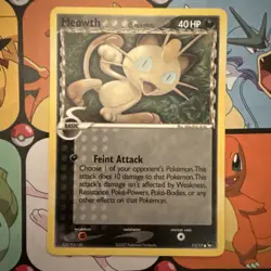 meowth 11/17 Pop Series 5 Common 2007 Pokemon Card - Image 2