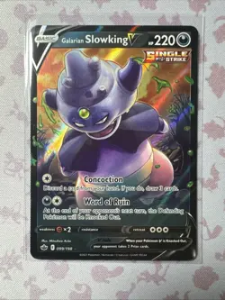 Galarian Slowking V - 099/198 - Pokemon Chilling Reign Sword Shield Rare Card NM - Image 1