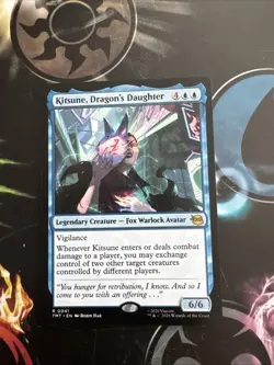 Kitsune, Dragon's Daughter Light Play, English Magic the Gathering MTG Teenage M - Image 1