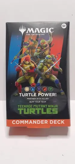TEENAGE MUTANT NINJA TURTLES TURTLE POWER COMMANDER DECK MTG NEW FACTORY SEALED - Image 2