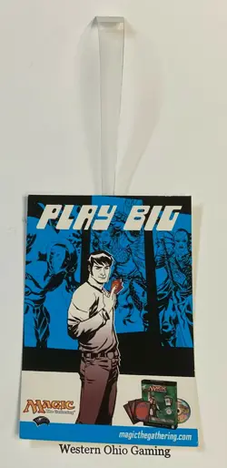 Magic The Gathering Play Big 8th Edition Shelf Talker NEW READ Hang Tag - Image 1