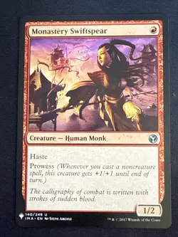 1x Monastery Swiftspear (140) Mystery Booster LP MTG Magic the Gatehring x1 MKE - Image 1