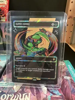 Super Combo - Surge Foil - Sorcery - Borderless Teenage Mutant Ninja Turtles MTG - Image 1