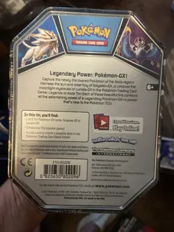 POKEMON 2017 Legends of Alola Lunala GX - Factory Sealed Collector Tin - Image 2