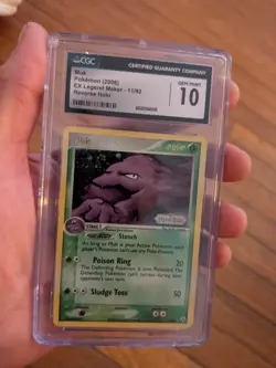 (POP 12) CGC 10 GEM MINT Pokemon Muk EX Legend Maker Stamped Reverse Holo 11/92 - Image 3