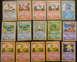 Pokemon Base Set 1999 Shadowless Card Lot - 76 cards TCG + Snorlax 1st Edition - Image 1