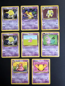 Pokemon 9 Card Vintage Lot 1st ed Hypno Holo, Shadowless, 1st Ed Team Rocket - Image 1
