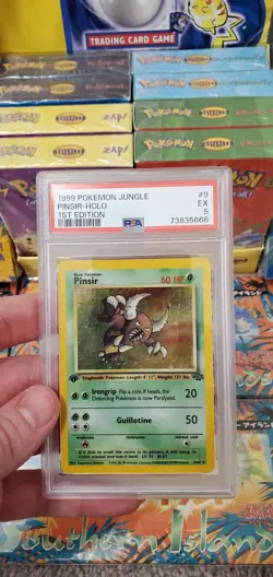 Pokemon 1999 1st Edition Jungle Pinsir Holo ✨ 9/64 PSA 5 Excellent! - Image 3