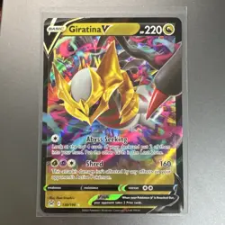 Pokemon TCG Giratina V 130/196 SWSH Lost Origin Holo Ultra RARE - Image 3