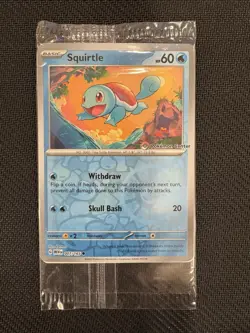 Pokemon Center Stamped Reverse Holo Squirtle Promo 007/165 Pokemon 151 Sealed - Image 1