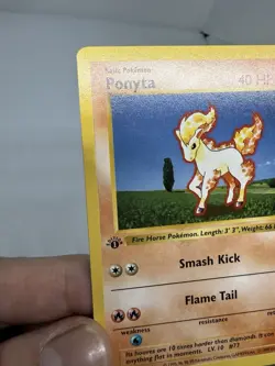 Ponyta - 1st Edition Base Set Shadowless 60/102 1999 Pokemon Card MT / GM - Image 2