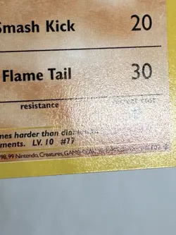 Ponyta - 1st Edition Base Set Shadowless 60/102 1999 Pokemon Card MT / GM - Image 4