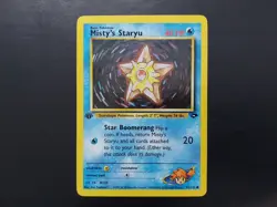 Pokemon - Misty's Staryu 92/132 Common 1st Edition Gym Challenge - Image 1
