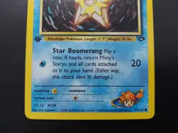 Pokemon - Misty's Staryu 92/132 Common 1st Edition Gym Challenge - Image 3