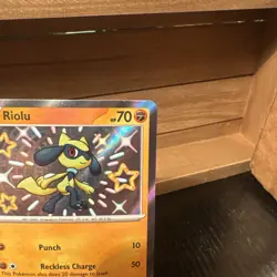 Pokemon TCG Riolu 173/091 Paldean Fates Shiny Holo Rare S&V 173/091 - Image 3