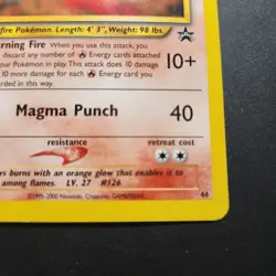 2000 Magmar #44 - Black Star Promo Non-Holo Rare - Pokemon TCG - LP - Image 3