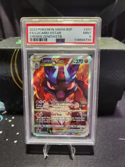 2023 Pokemon SWSH Crown Zenith Lucario VSTAR ETB Promo PSA 9 - Image 1